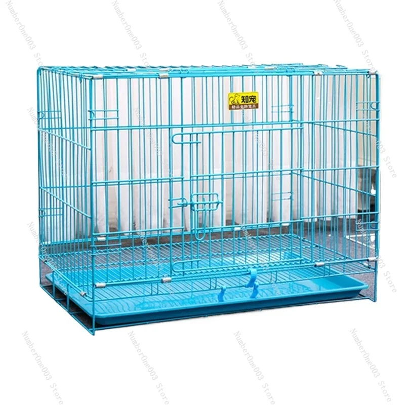 

Thickened Dog Cage with Toilet Separation, Teddy Kirky, Small and Medium-sized Dog, Puppies, Household Pet, Cat Cage