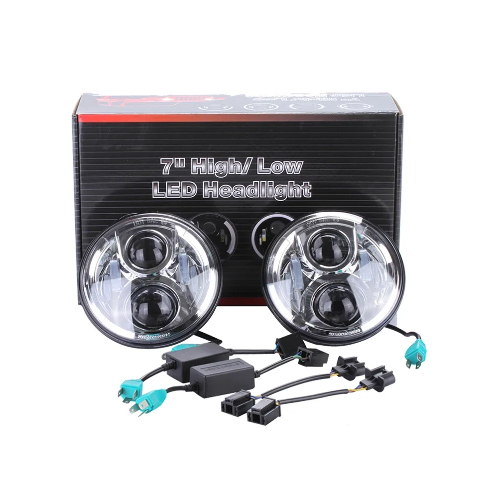 SXMA Chrome LED Head Lamp 7