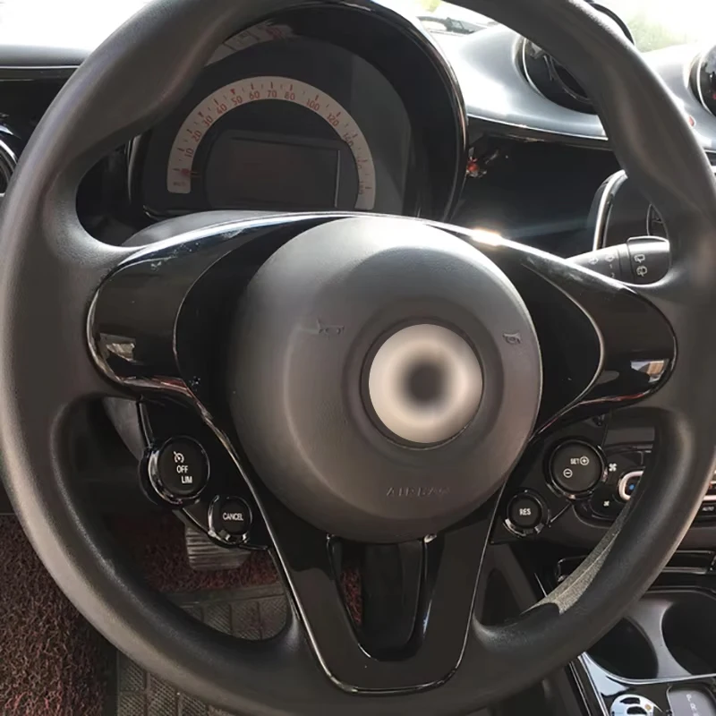 عجلة القيادة غطاء أزرار إطار الديكور لمرسيدس الذكية 453 Fortow Forfour اكسسوارات لوازم تعديل السيارة