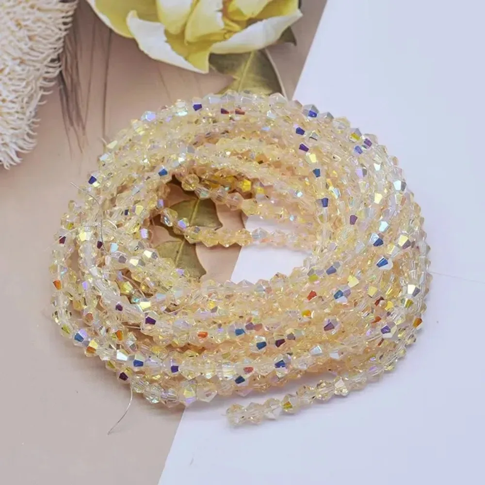 10pcs 4mm Bicone Crystal Beads Colorful DIY Loose Spacer Beads Austria Faceted Glass Crystal Beads Bracelets Earring Supplies