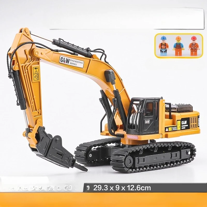 

Extra-large alloy crusher, toy engineering vehicle, drilling machine, toy car/collectible ornaments, gifts/fast delivery