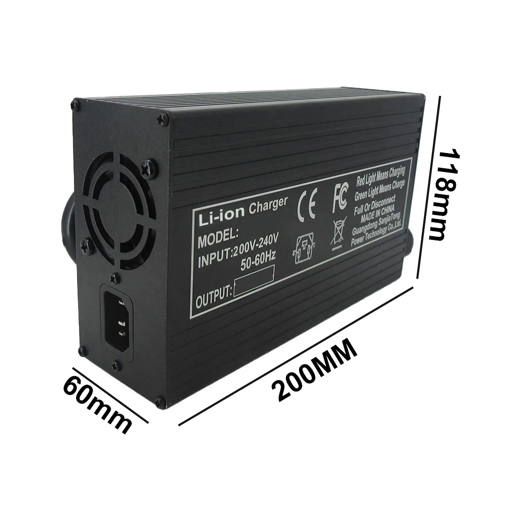 25.2V 20A Li-ion 6S Battery Fast Charger 21.6V 22.2V Lithium RV Golf Cart Energy Storage Charger XT90 Alligator Clip