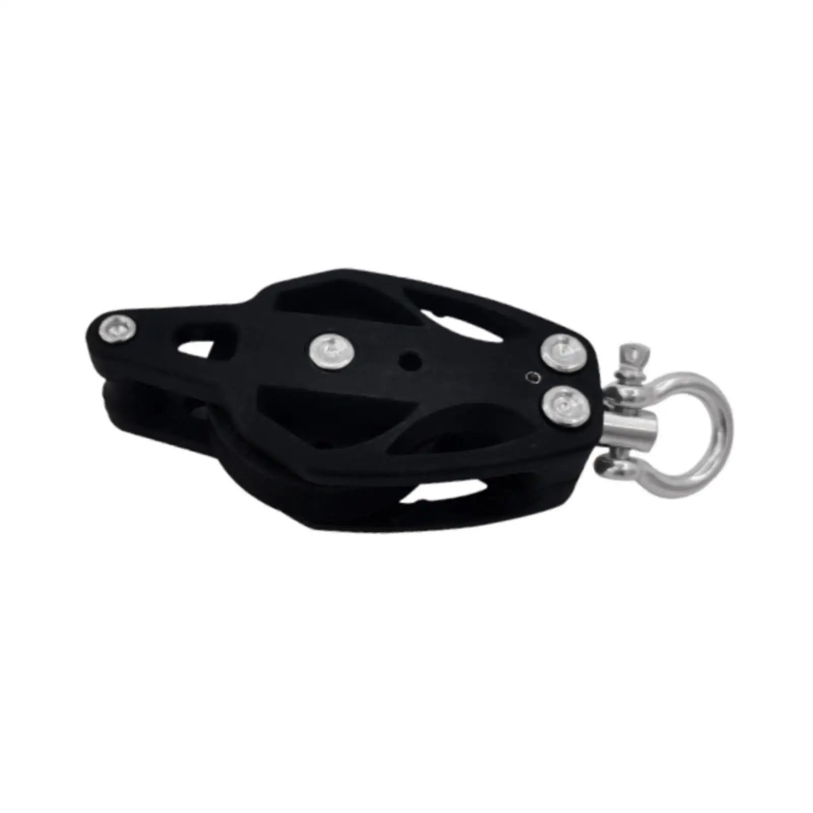 Lifting Pulley Smooth Bearing Deck Rigging Pulley Block Small Silent Bearing Sailing Pulley for  Kayak Boat Anchor Trolley Acces