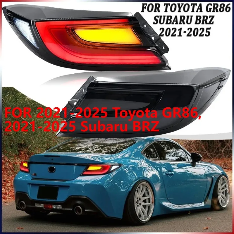 

Для Toyota GR86 Subaru BRZ 2021-2025, 1 пара светодиодных задних фонарей, последовательные задние фонари Plug and Play