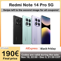 Global Version Redmi Note 14 Pro 5G NFC Smartphone Size 7300 + 200MP Camera 1.5K 120Hz AMOLED Display Screen