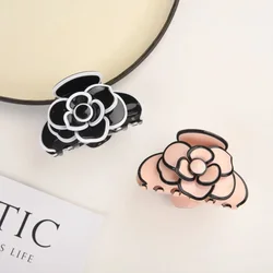 Elegant Camellia Acetate Hair Claw Clips Light Luxury Flower Claw Clip Crab Hair Clip for Women Girl Headwear Hair Accessories