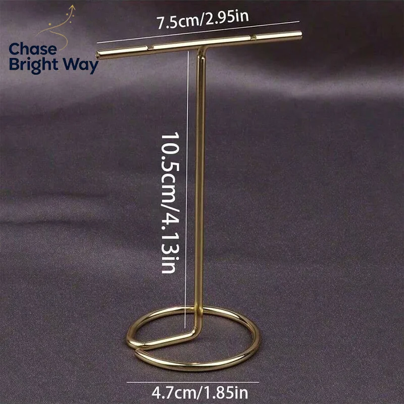 Jewelry Display Rack Metal T-shaped Earrings Necklace Storage Holder Stand Show Charms Universal Professional Showcase