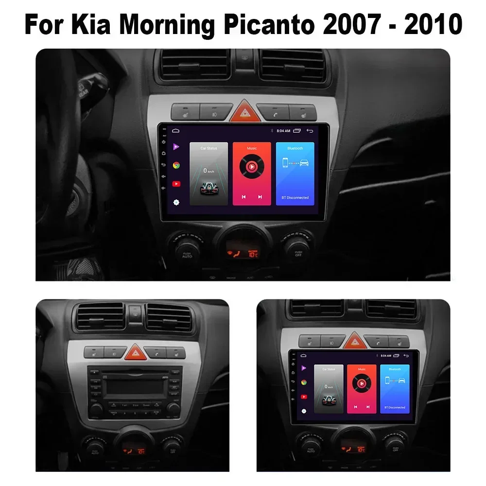 

Android 13 Radio For Morning Picanto 2007 2008 2009 2010 Car stereo Multimedia Player Carplay Auto GPS navigation DSP 48EQ