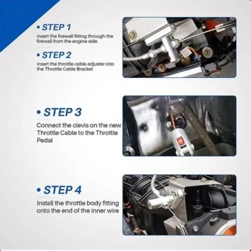 M76E 36-Zoll-Gaszugsatz mit Gewindeeinstellern für die Motorführung – Detail 10