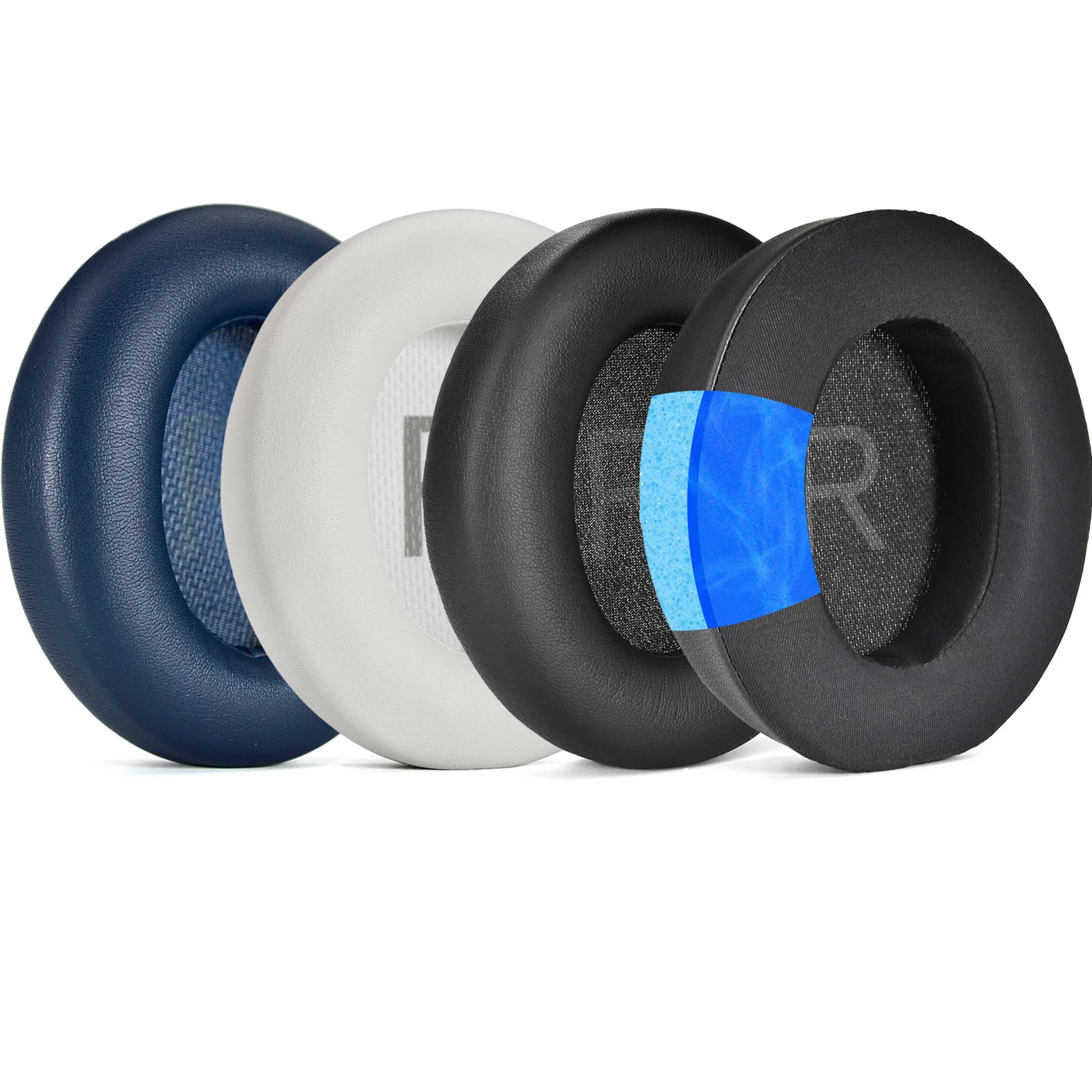 Malha Tecido Ear Pads Substituição, Capa Almofadas, Compatível com Anker Espaço Q45, Adaptive Active Noise Canceling Headphones