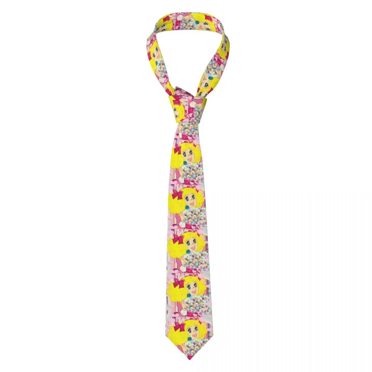 Candy Candy Anime Manga Corbata para hombres Seda Poliéster Corbatas delgadas Trajes de boda Corbata Casual Gravatas