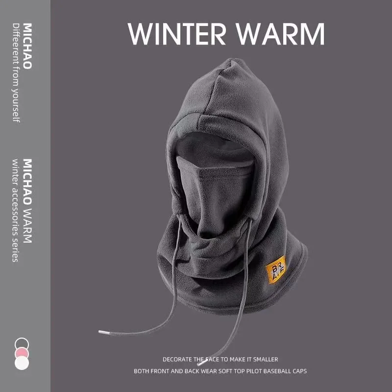 Gorro cálido de invierno con máscara y calentador de cuello Pasamontañas 3 en 1 a prueba de viento para hombres y mujeres Ciclismo Protección contra