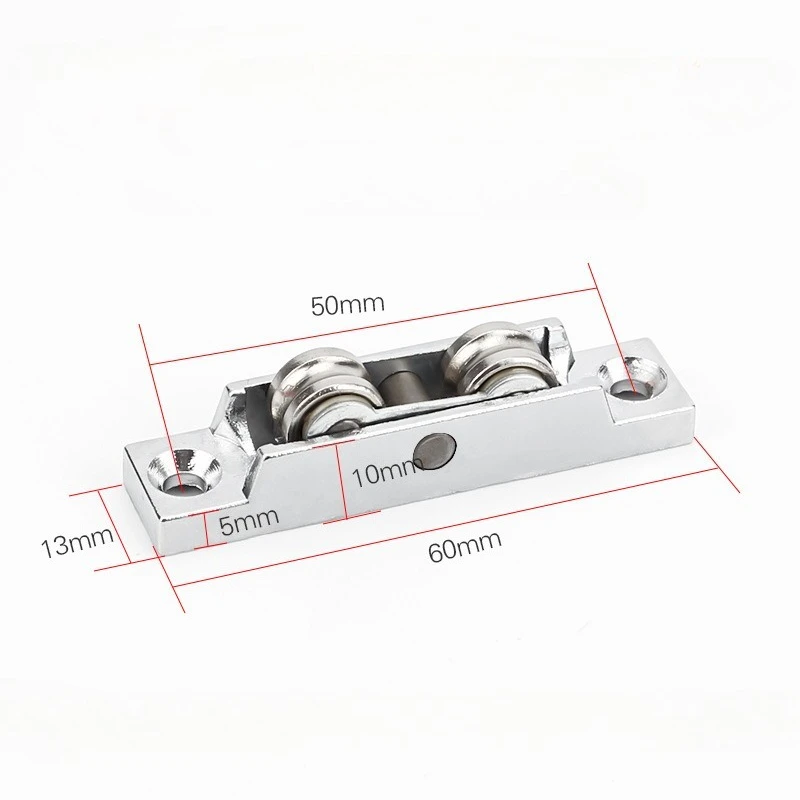 

4Pcs 77/88 type Push-pull Window Pulley Zinc alloy Double Wheel Balance Adjustment Angle Wheel for Sliding Door Window Cabinet