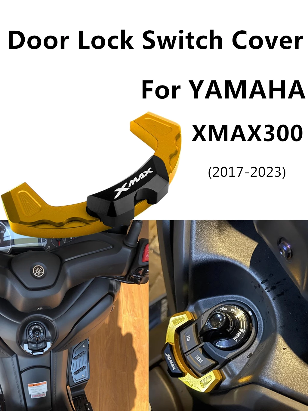 Per XMAX300 XMAX250 XMAX 300 Interruttore di Blocco Della Porta Della Copertura Pulsante di Avviamento Tappo di Protezione Avviamento Accessori Moto 2017-2023