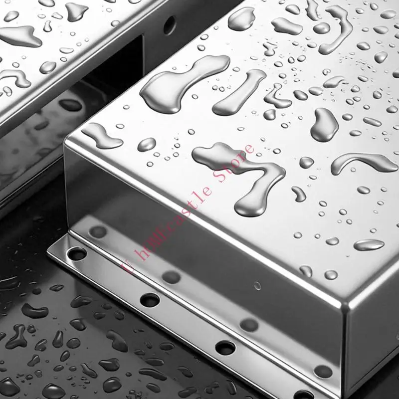 63HF High Strength 201 Stainless Steel Lock Box Security Outswing Latches Protectors