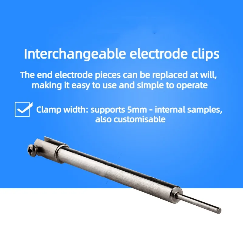 

Stainless Steel Electrode Clamp, Working Electrode Clamp, Replaceable Electrode Clamp, Can Clamp 3mm Working Piece