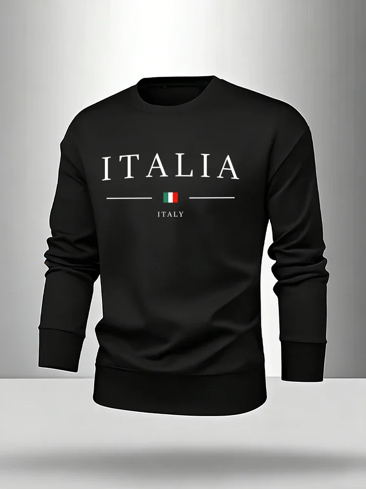 Men's Set Home Outdoor Warm Outfit Single Sweatshirt or Pants Italy Fashion Pullover&Sweatpants Spring Autumn Casual Long Sleeve view 5