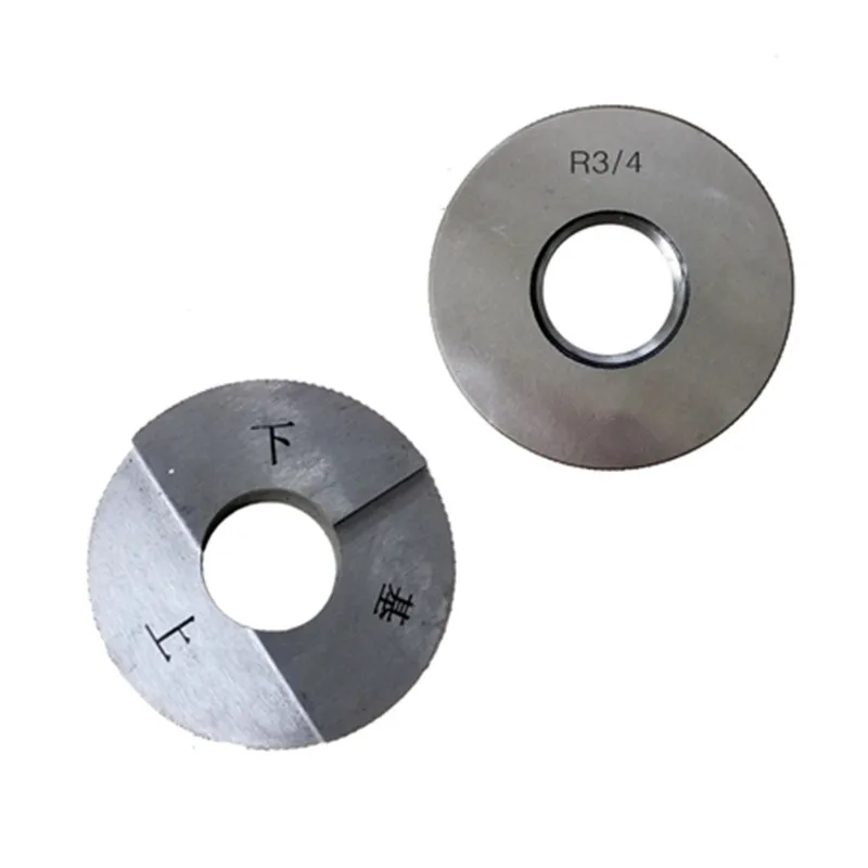 Imagem -03 - Thread Plug Ring Gauge rc r1 r3 r1 Padrão Britânico Atarraxamento Tubulação Anel Plug Gauge Suporte Personalizar go Nogo