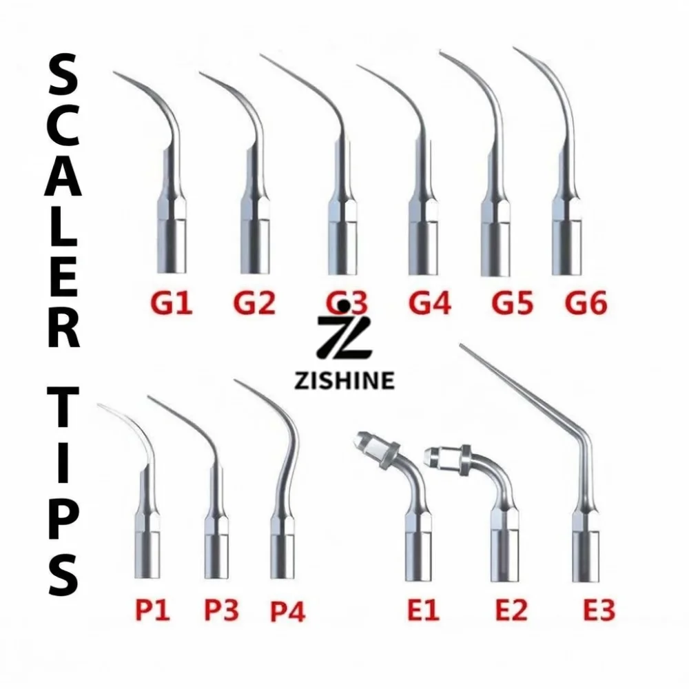 Dental Scaler Working Tips For EMS Ultrasonic Scaler G1 G2 G3 G4 P1 P3 Periodontics Subgingival Calculus Scaling Tool