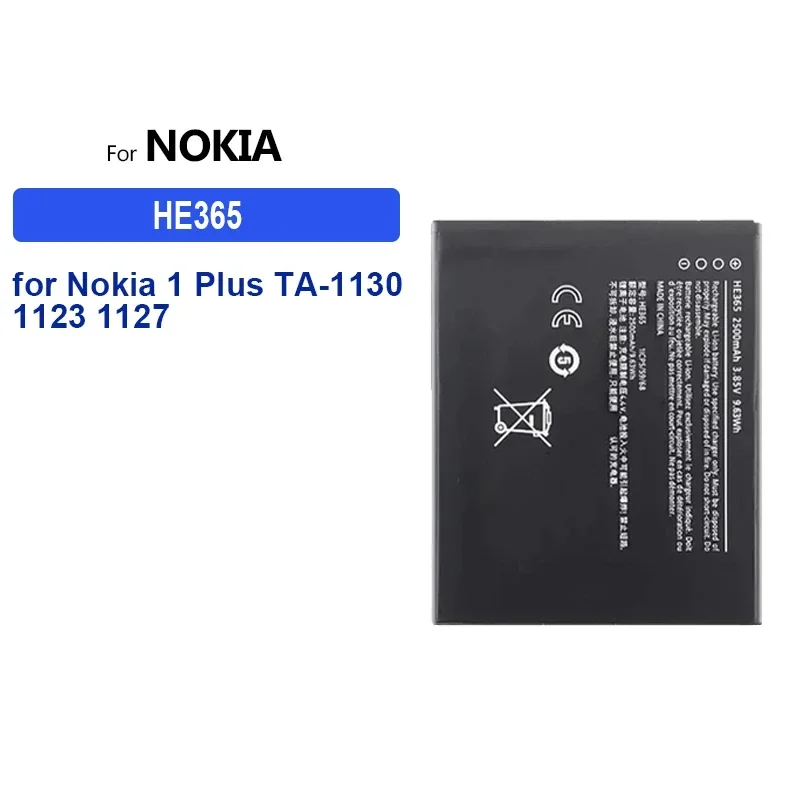 Battery HE365 HQ430 2125mAh-4500mAh for Nokia 1 Plus 2.4 8.3 5G 3.4 5.4 TA-1288 TA-1285 TA-1243 TA-1251 TA-1047 TA-1274 TA-1130