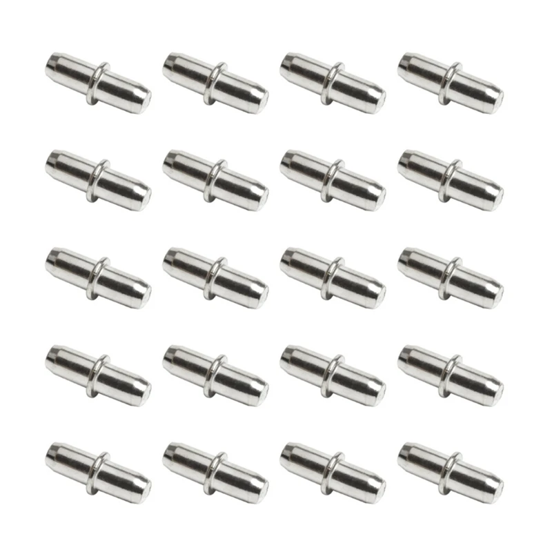 20Pcs Metal Cabinet Wardrobe Shelf Support Pins Studs Pegs Bookcases Brackets