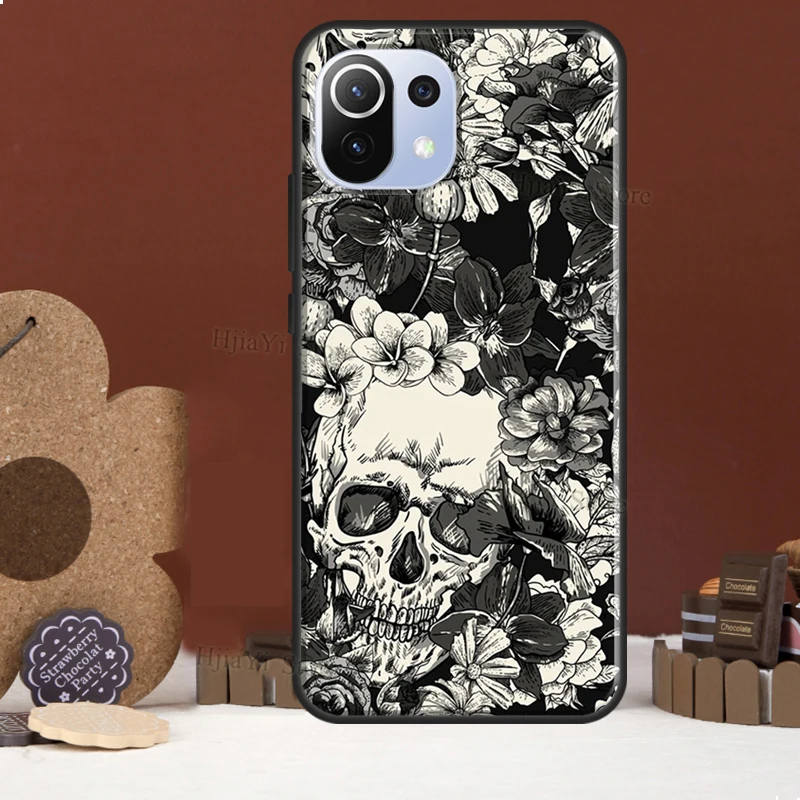 Horror Skull Gothic Funda For POCO F5 X3 X4 X5 Pro F4 GT C40 F3 Case For Xiaomi 11T 12T Pro 12 X 13 Lite Cover