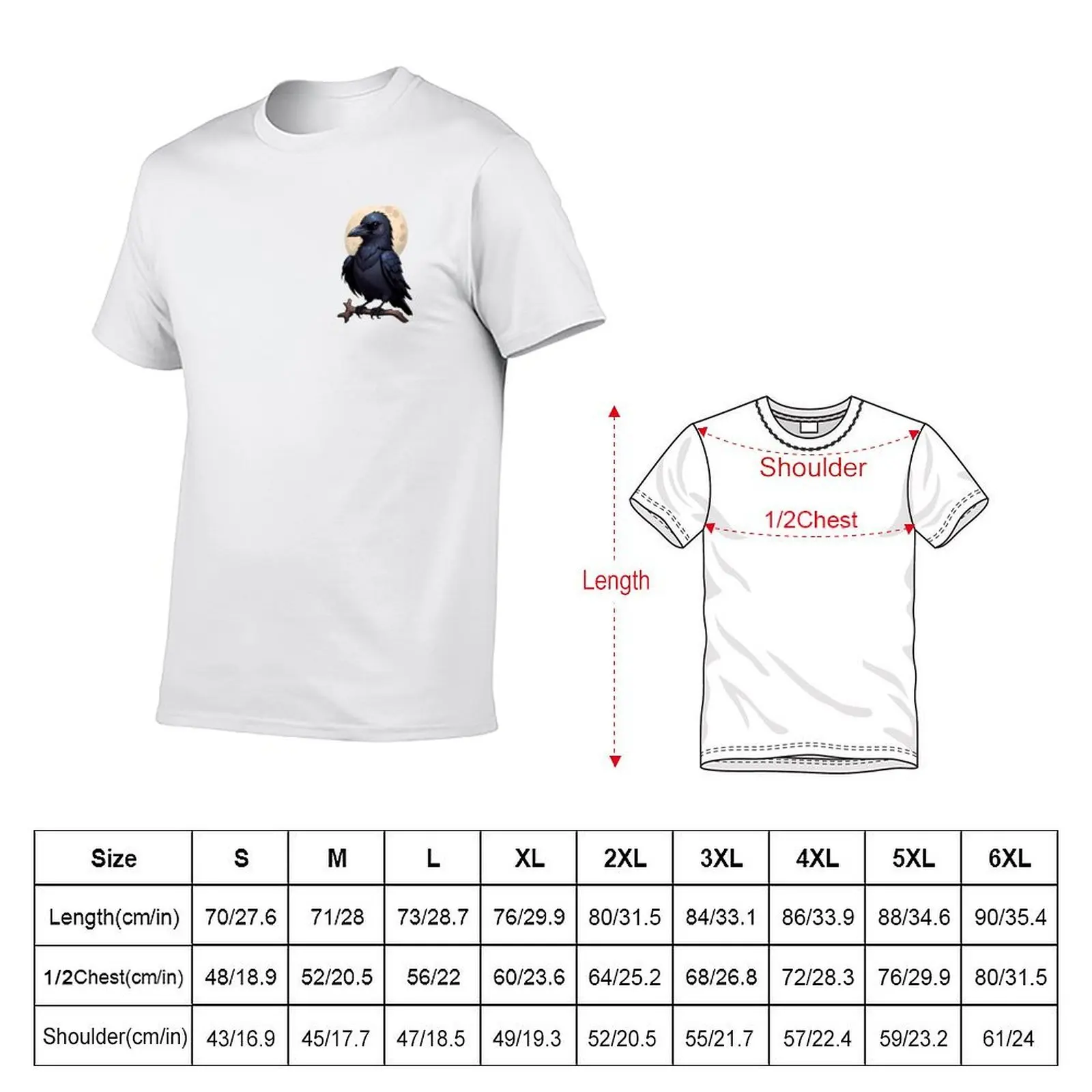Cute Crow 01 T-Shirt cotton t shirt pack t shirts for man slim fit t shirts for man cotton soft T-shirt