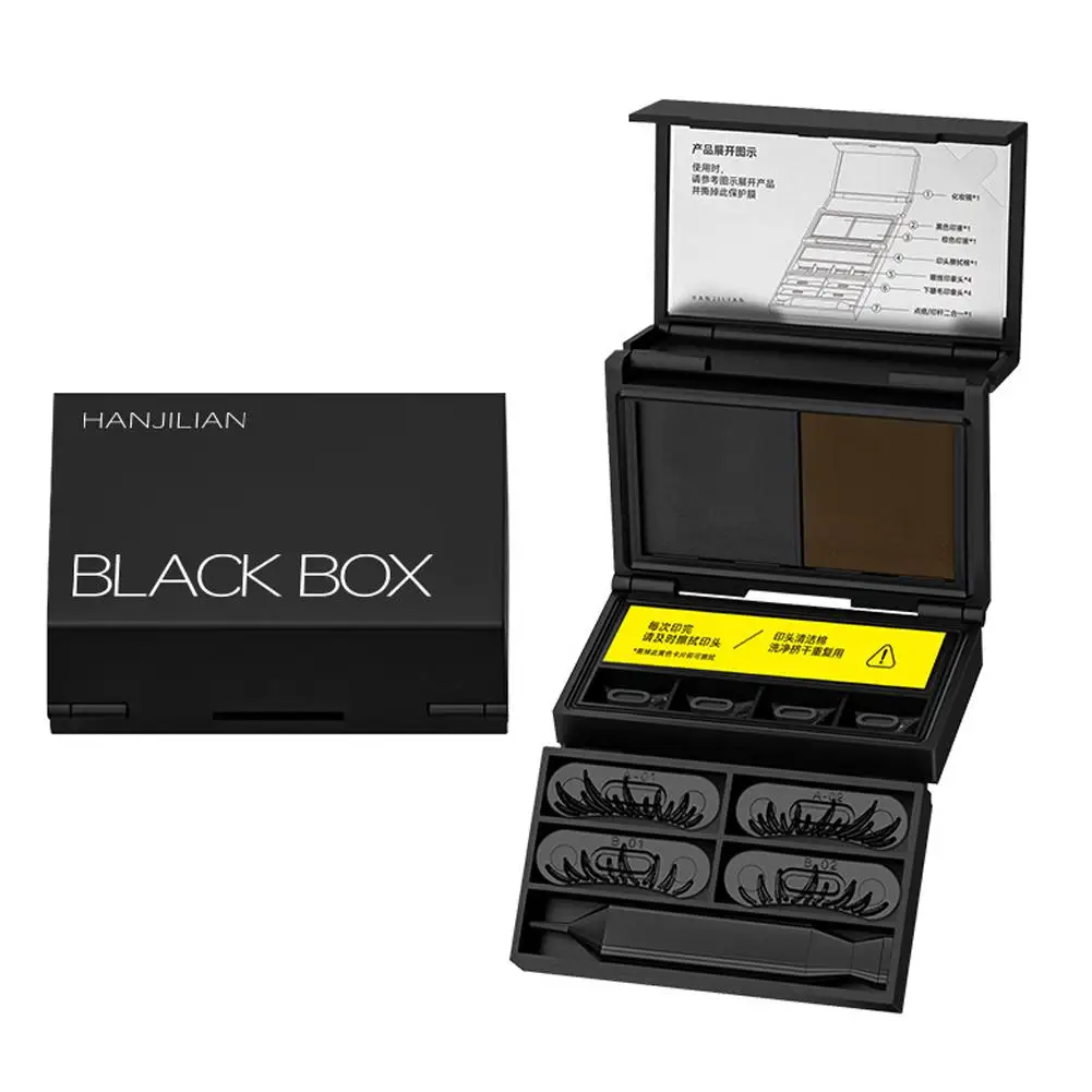 3-in-1 Unterwimpern-Stempel Eyeliner & Augenfleck 3s Schnelle Anwendung Natürlich Langanhaltend Rutschfest Tragbares Augen-Make-up-Set