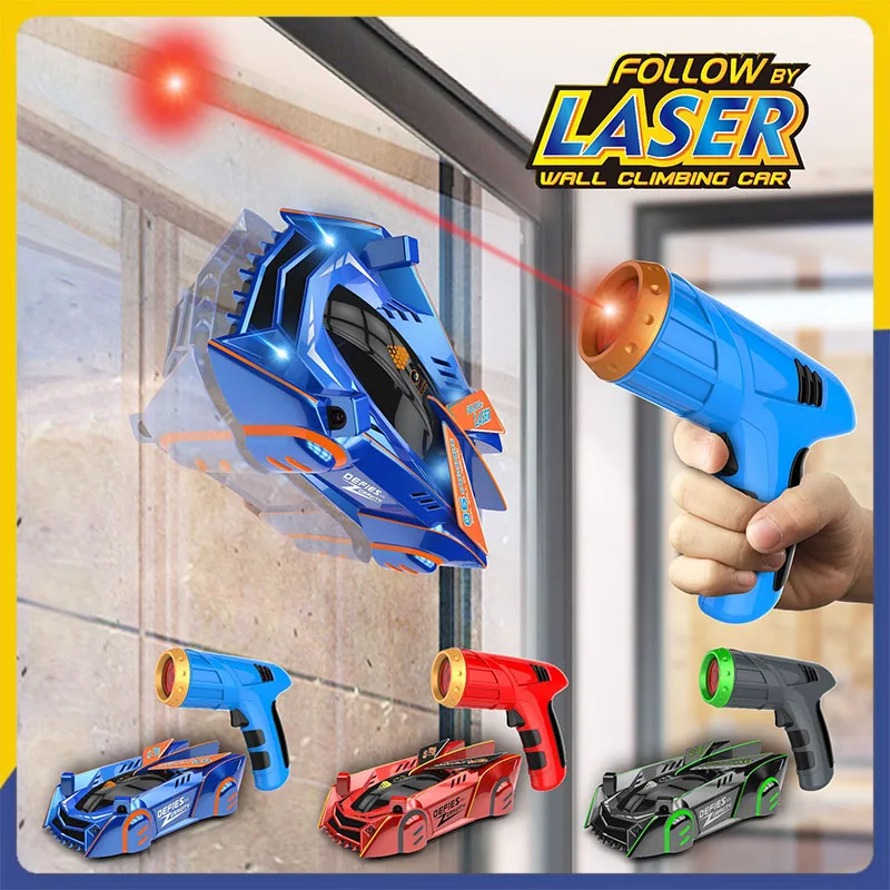 

Remote Control Car Chasing Light Laser Wall Tracking Special Effects RC Car for Children Programming Racing Toy Climbing Wall