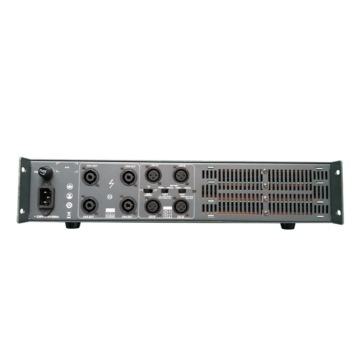 Professional 4CH Class D Stereo Power Amplifier PH4120