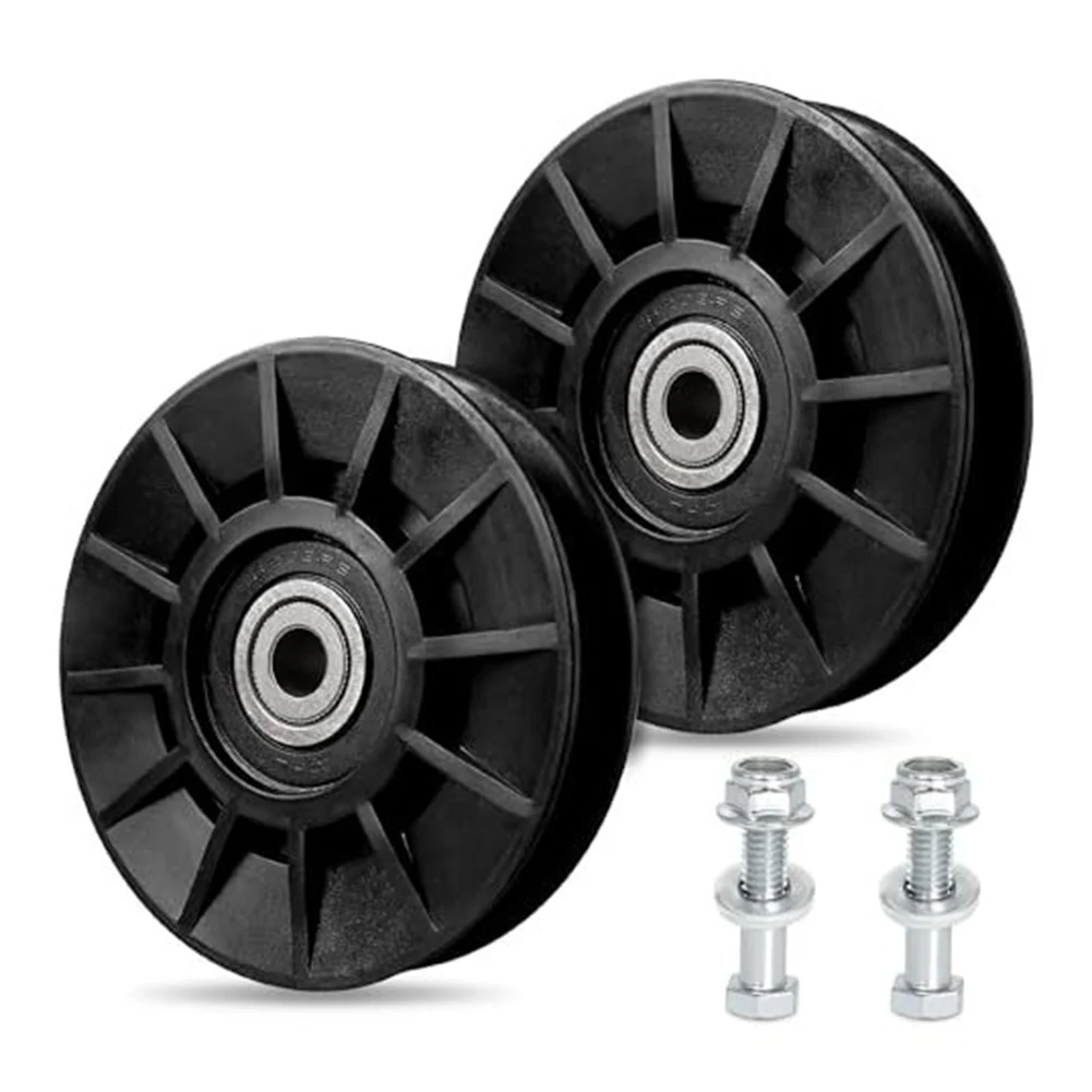 Lawn Maintenance Made Simple Two Piece Drive Vgroove Idler Pulley Kit Compatible With Many Leading Brands Including GT60000