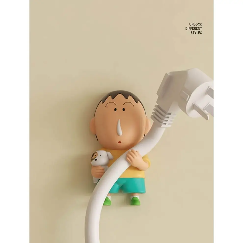 Neue Crayon Shin-chan Anime-Figuren Datenkabel-Aufbewahrung Cartoon-Wandhaken Dekoration Dekorative Haken Spielzeug Geschenk – Detail 7
