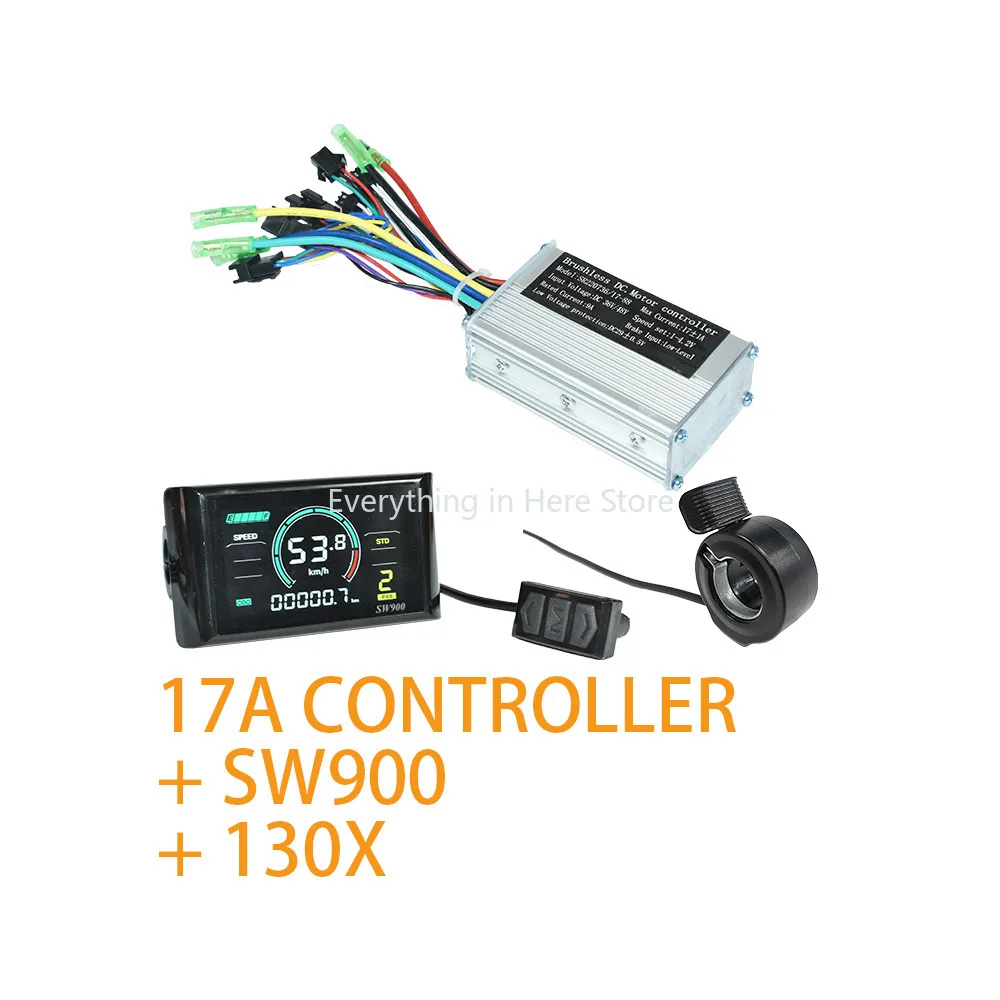

36/48V17A Controlle Kit SW900 Color Screen Display /866 LCD Display/LED810 Display Meter for 250w/350w Electric Bike Motor