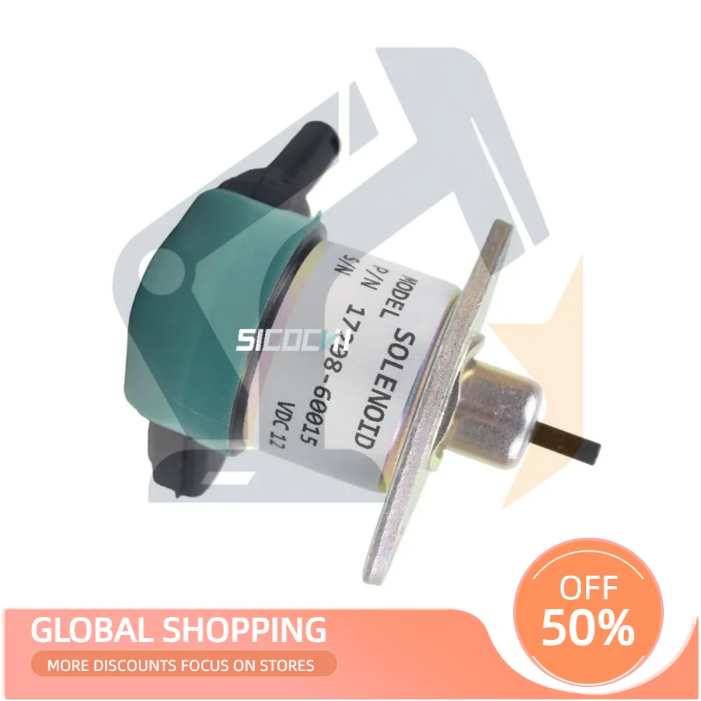 

Applicable To Kubota D1005 V1505 Engine Shutdown Solenoid Valve 17208-60015 17208-60010