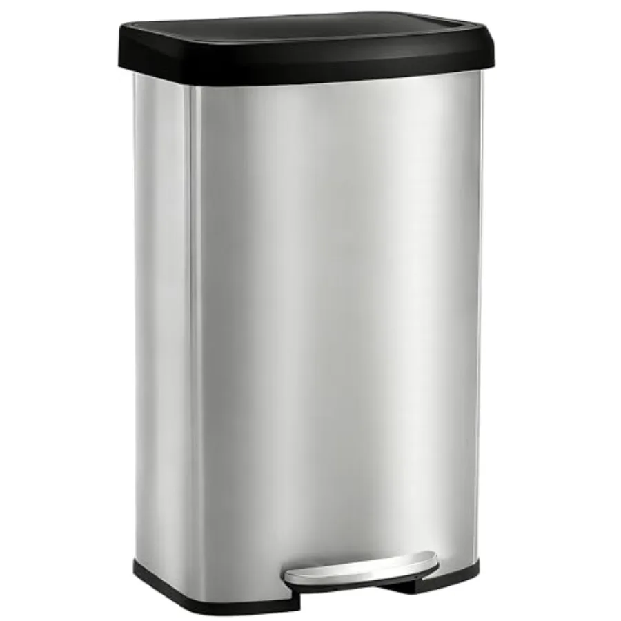 

80 L Kitchen Trash Can with Lid, Stainless Steel Garbage Can with Soft-Close Lid and Feet Pedal, Large Step-on Waste Bins Trash