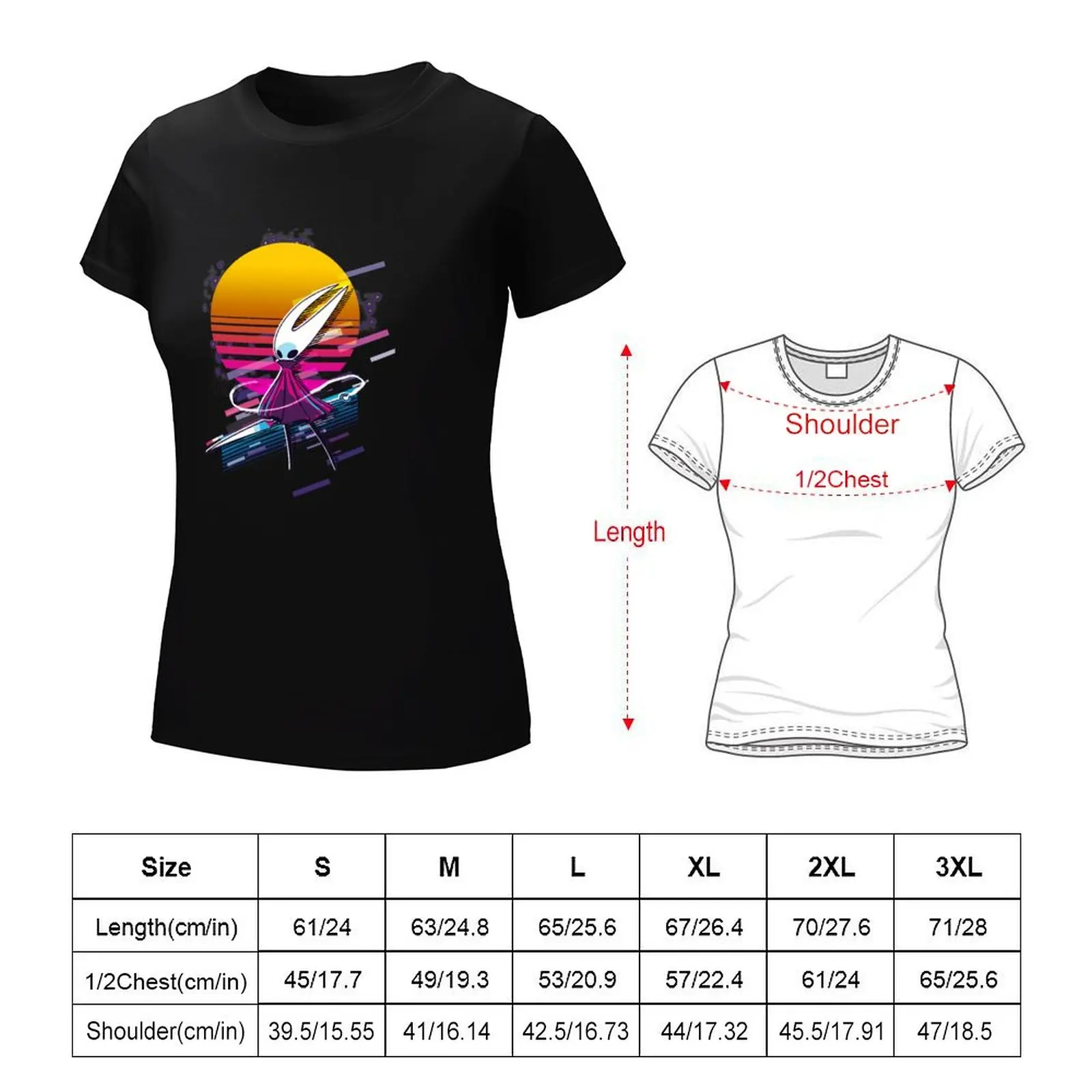 Horzel-Holle Ridder Silksong * 80S Retro * T-Shirt Schattige Kleding Zomer Top Sneldrogend T-Shirt Vrouwen