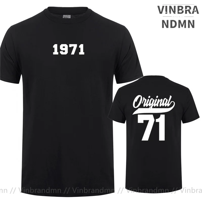 

Классическая мужская футболка для новорожденных 1971, сделанная в 1971 году футболка для папы, подарок на день рождения, футболка, Новая повседневная одежда