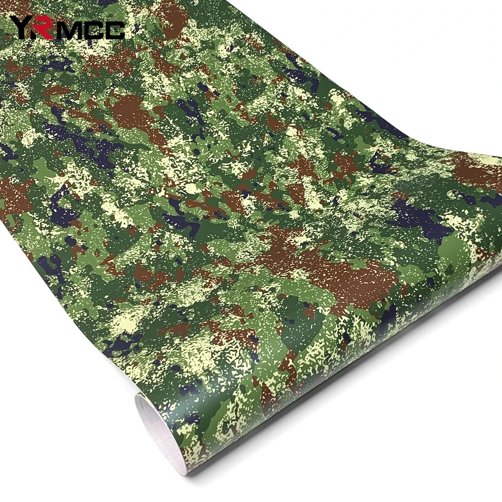 Pegatinas exteriores para coche, vinilo automotriz de camuflaje para vinilo de motocicleta, mosaico de camuflaje de jungla estrellada, películas para carrocería de coche verde militar