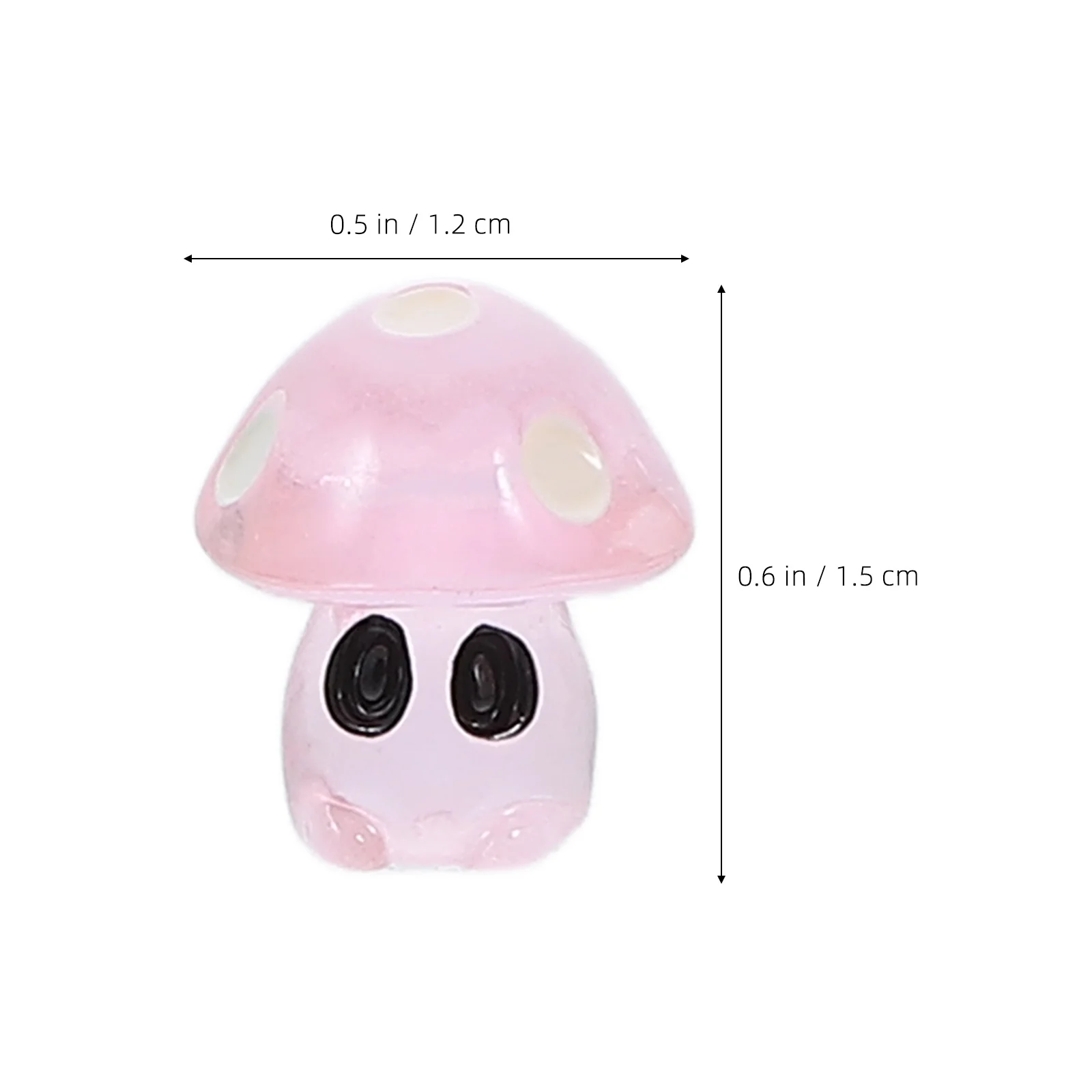 35 قطعة من حلي الفطر الداكن الراتنج الصغير لحديقة بونساي ديكور المشهد الصغير فطر مصغر #5