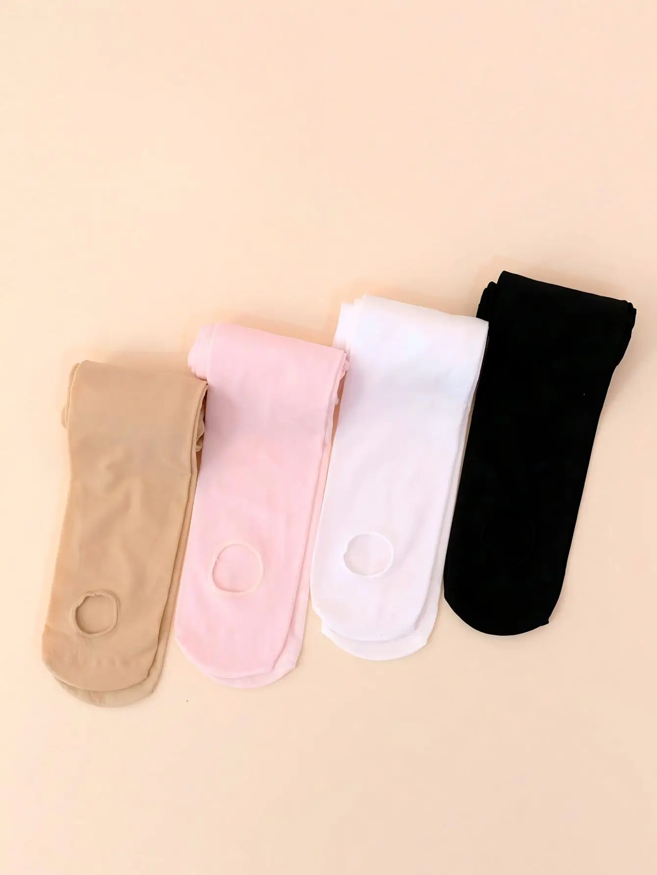 4er-Set Mädchen-Tanzstrumpfhosen mit Fuß, aus Nylon-Spandex, Ballett-Leggings für Kinder von 2-14 Jahren, für Tanzunterricht und Übung – Detail 5