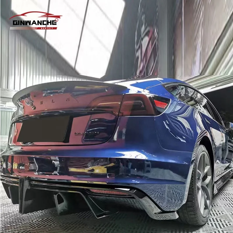 New Arrival Robot Style Bodykit for Model 3 High Quality Used Front Bumper Rear Bumper Spoiler Engine Hoods Upgrade