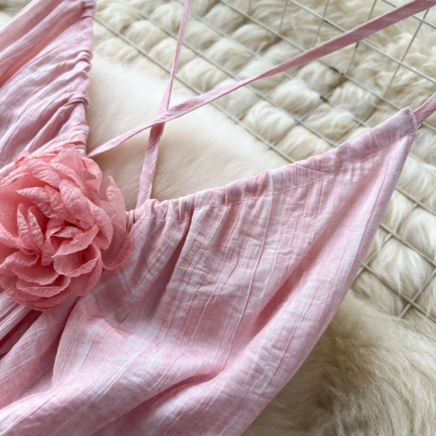 สามมิติ backless Elegant fairycore Slim Party Club Vesditod ชุดเดรสวินเทจเกาหลีเสื้อผ้าแฟชั่นผู้หญิง