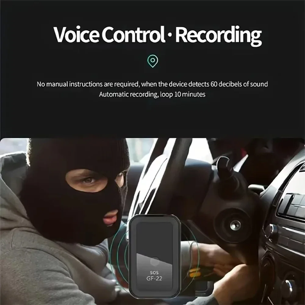 GF22 Mini Car Tracker Real Time Magnetic GPS Device Anti-Loss Location Tractor Precise SlM Message Positioner SOS Alarm Device