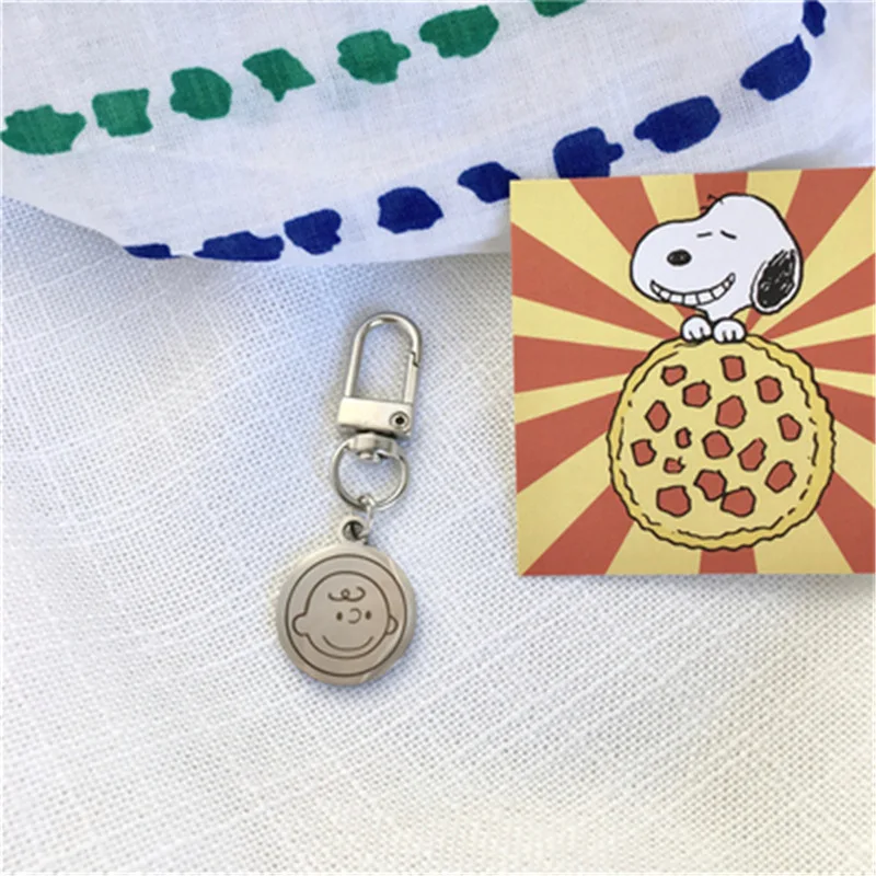 Miniso Creative Snoopy Keychain Non-fading Couple Pendant Jewelry Accessories Gift Kawaii  Anime Accessories Toy