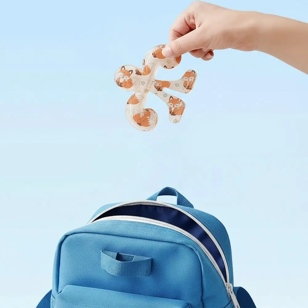 حامل إشارة مرجعية للقراءة الشفافة حامل كتب كرتوني مضاد للانزلاق مضاد للصفحة 12 ° ملحقات قرطاسية بمشبك كتب ثابت #4