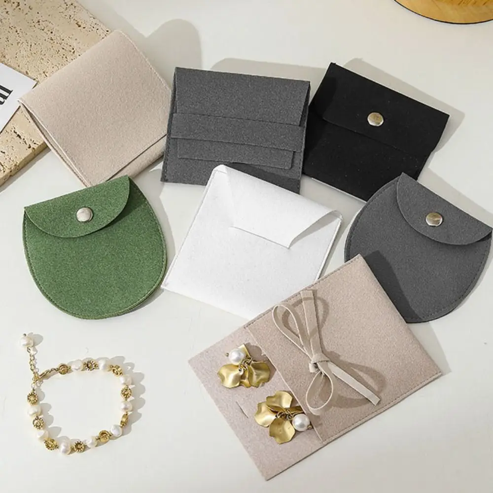 

5Pcs Velvet Jewelry Packing Bag Rings Earrings Bracelet Necklace Jewelry Storage Case Large Capacity Organizer Jewelry Holder