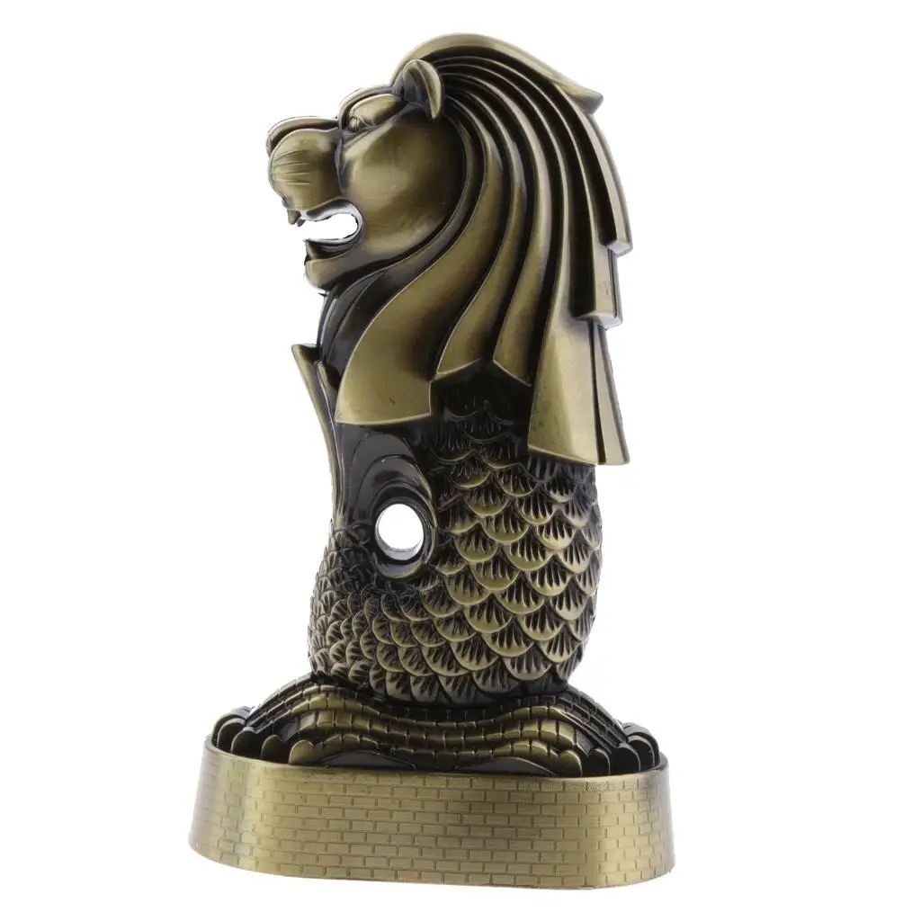 Alloy Merlion Model Home Ornament Luxury Decorative Object Interior Decoration Accessories for House Living Room