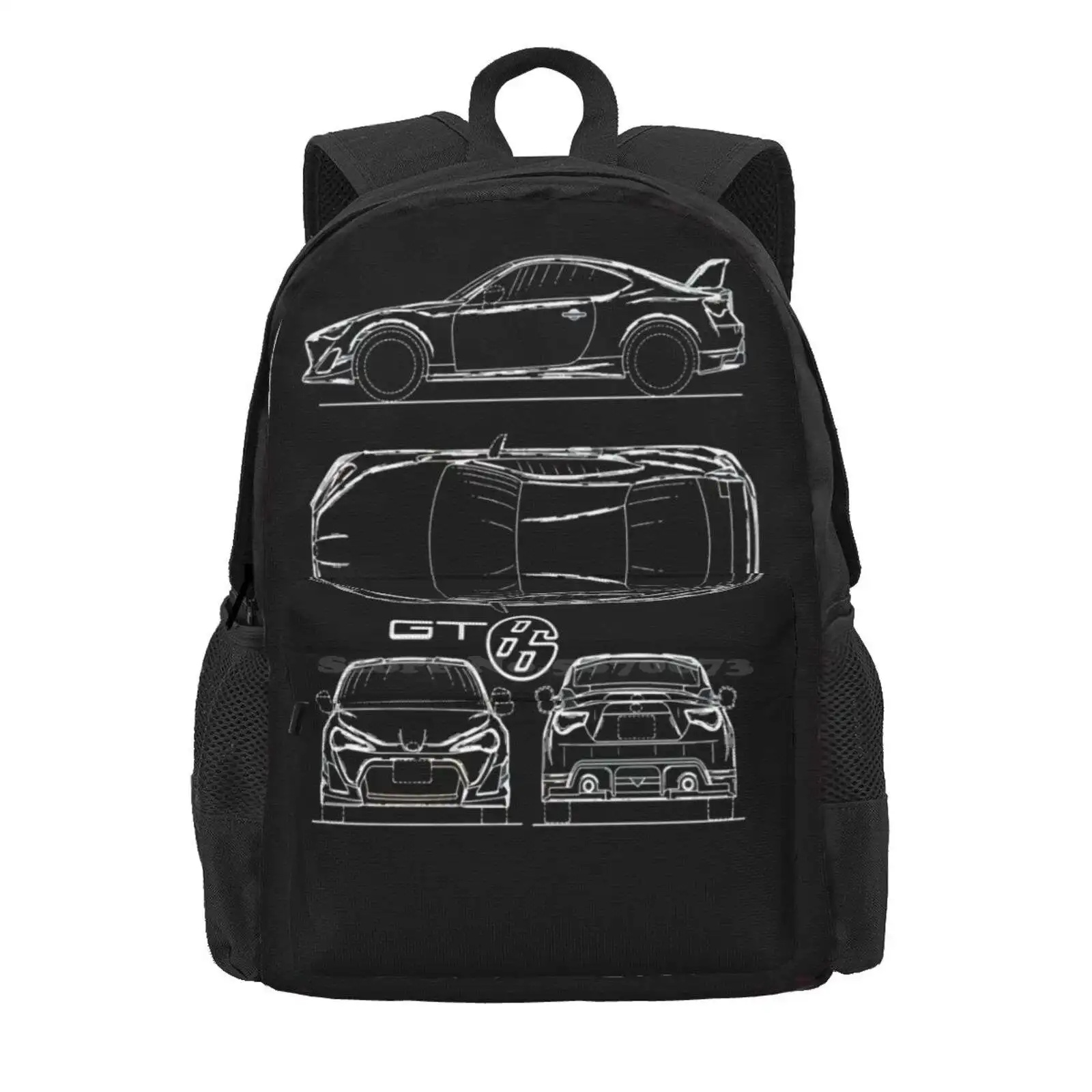 The Gt86 Blueprint Hot Sale Schoolbag Backpack Fashion Bags Gt86 86 Brz Cars Sports Car Transportation Blueprint Blueprint Car