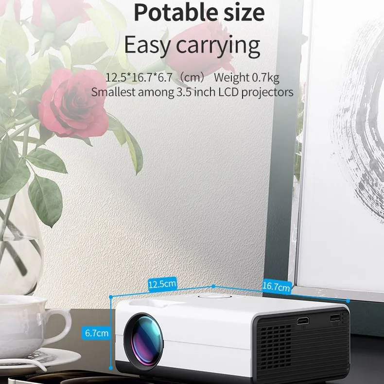 Special Counter T01 pro Android  Home Theater Projector Portable Auto HD Proyector Mini 4k video projector