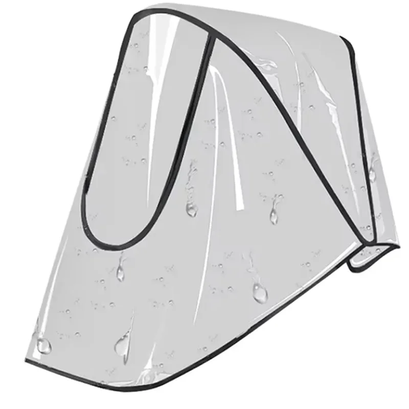 ABXF-Cubierta de lluvia Universal para cochecito de bebé, protector solar contra el viento, impermeable transparente y transpirable con paraguas para carrito